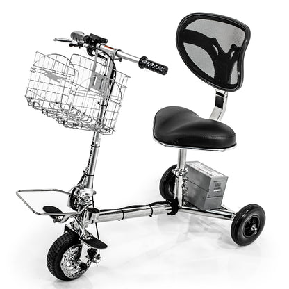 SmartScoot Lightweight Foldable Travel Mobility Scooter Open Box Returns Model