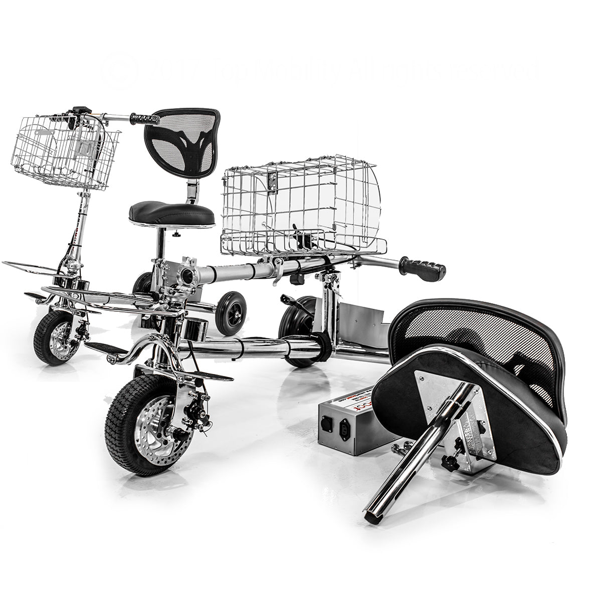 SmartScoot Lightweight Foldable Travel Mobility Scooter Open Box Returns Model