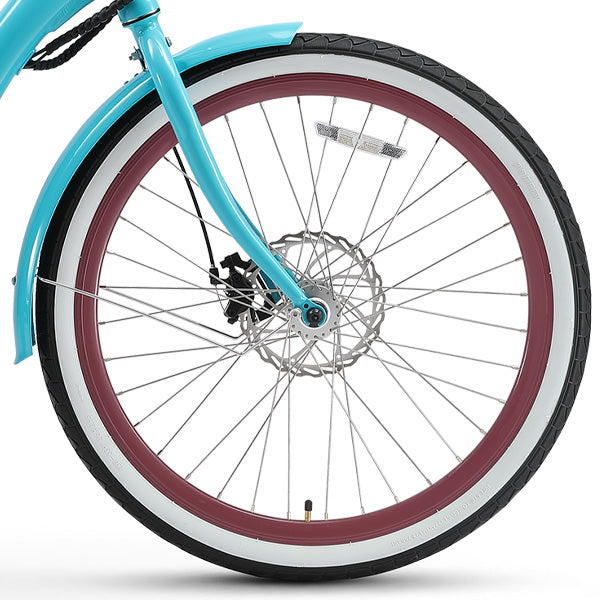 sixthreezero Simple Step-Thru Women's 7-Speed 500W Electric Bicycle