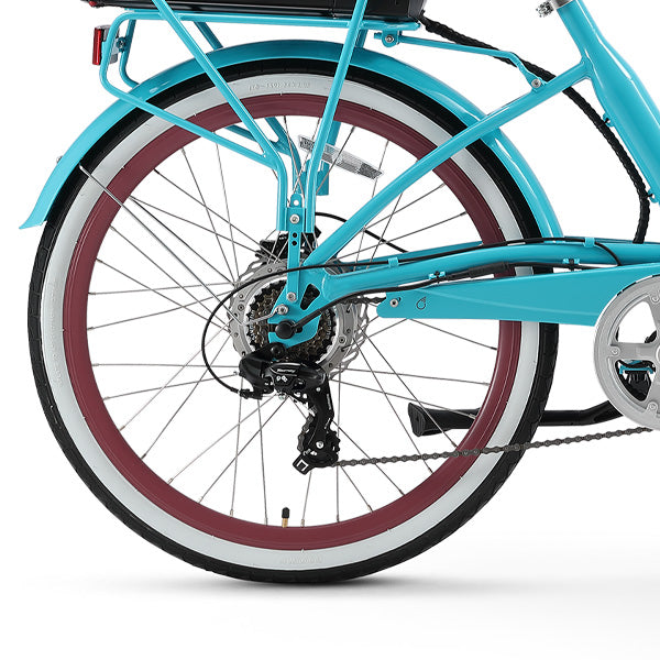 sixthreezero Simple Step-Thru Women's 7-Speed 500W Electric Bicycle