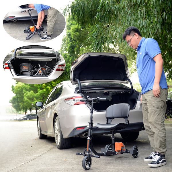 SuperHandy Passport 3 Wheel Travel Folding Mobility Scooter