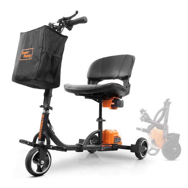 SuperHandy Passport 3 Wheel Travel Folding Mobility Scooter