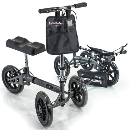 Rhythm Healthcare-KN1000-4-Wheel Knee Walker with tote bag