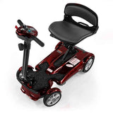 EV Rider Transport 4AF 4-Wheel Auto Folding Mobility Scooter Red