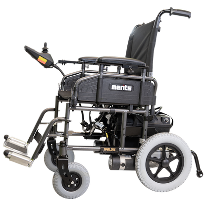 Merits Travel Ease P101 Folding Power Travel Wheelchair