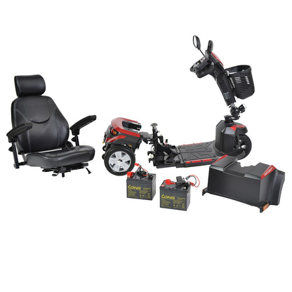 Drive Ventura DLX-320CS-3-Wheel Power Mid-Size Mobility Scooter Open Box Returns Showroom Model