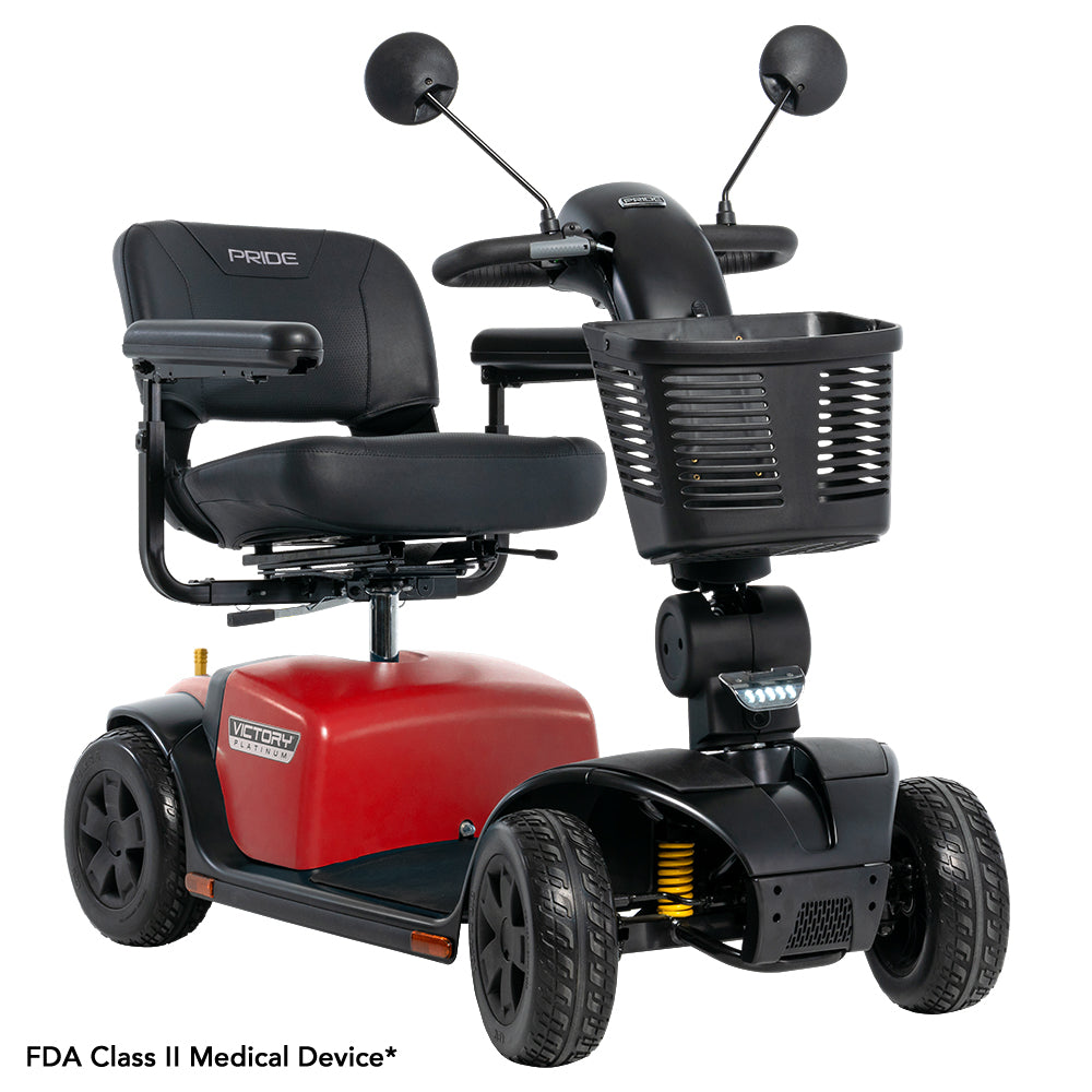 Pride Victory 10 Platinum 4-Wheel Power Mobility Scooter with EZ Turn Technology (SC710PLA)