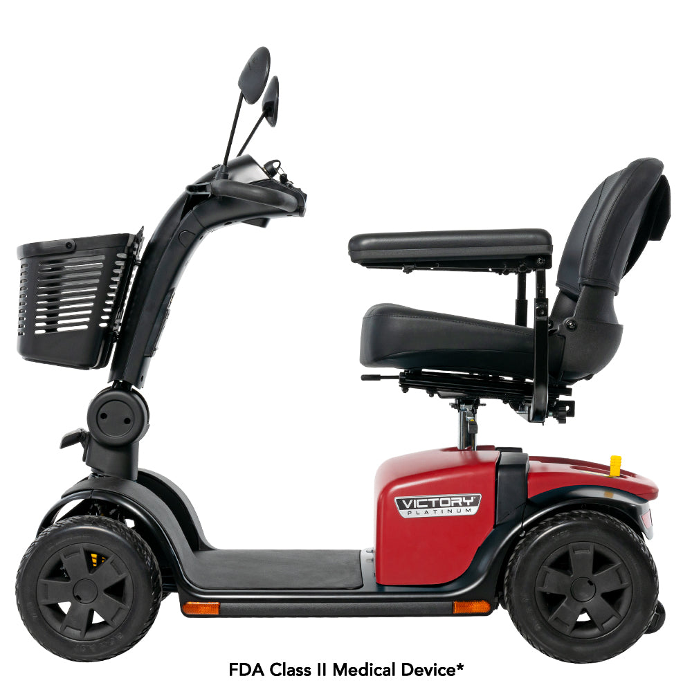 Pride Victory 10 Platinum 4-Wheel Power Mobility Scooter with EZ Turn Technology (SC710PLA)