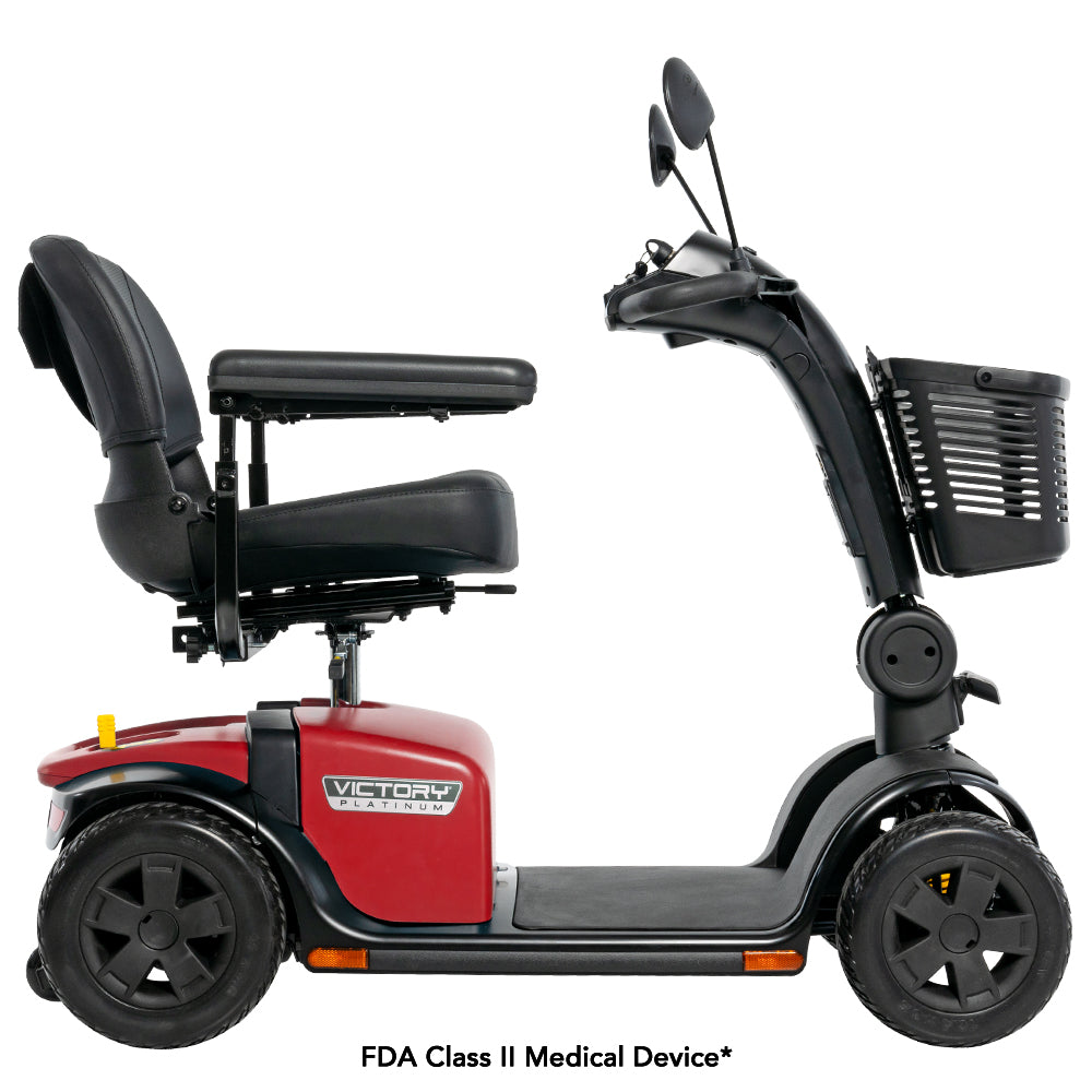 Pride Victory 10 Platinum 4-Wheel Power Mobility Scooter with EZ Turn Technology (SC710PLA)