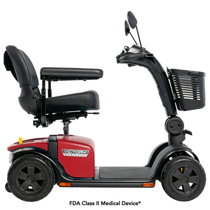 Pride Victory 10 Platinum 4-Wheel Power Mobility Scooter with EZ Turn Technology (SC710PLA)