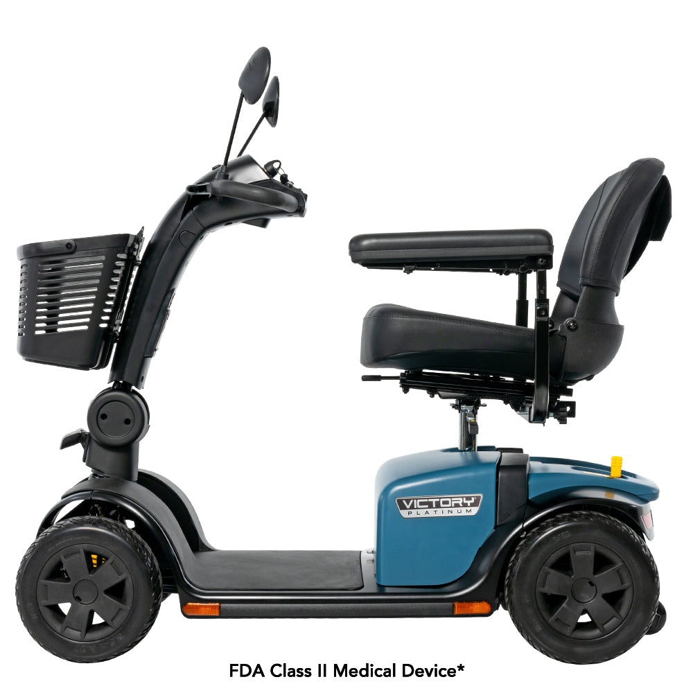 Pride Victory 10 Platinum 4-Wheel Power Mobility Scooter with EZ Turn Technology (SC710PLA)