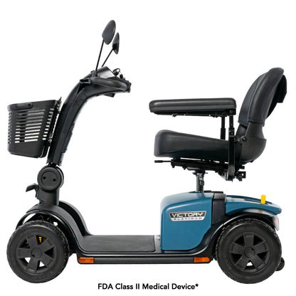 Pride Victory 10 Platinum 4-Wheel Power Mobility Scooter with EZ Turn Technology (SC710PLA)