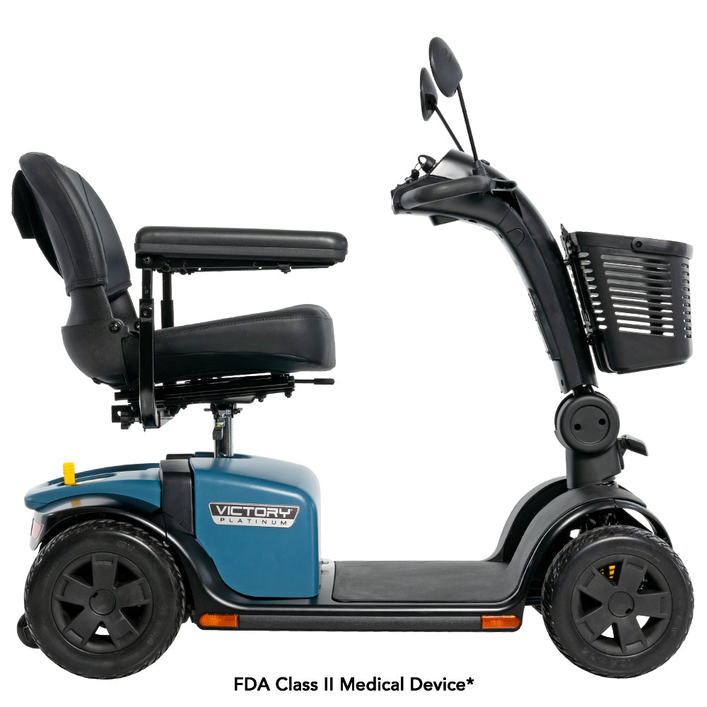 Pride Victory 10 Platinum 4-Wheel Power Mobility Scooter with EZ Turn Technology (SC710PLA)