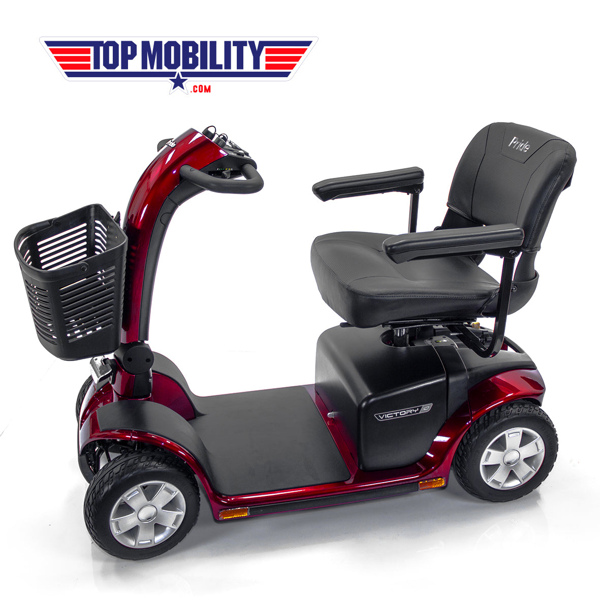 Pride SC710 Victory 10 4-Wheel Power Mobility Scooter with EZ Turn Technology