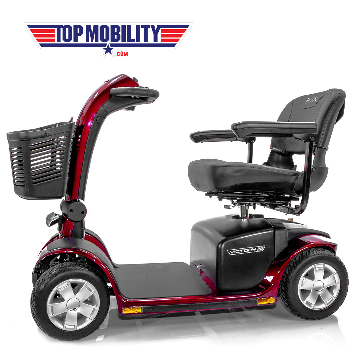 Pride SC710 Victory 10 4-Wheel Power Mobility Scooter with EZ Turn Technology