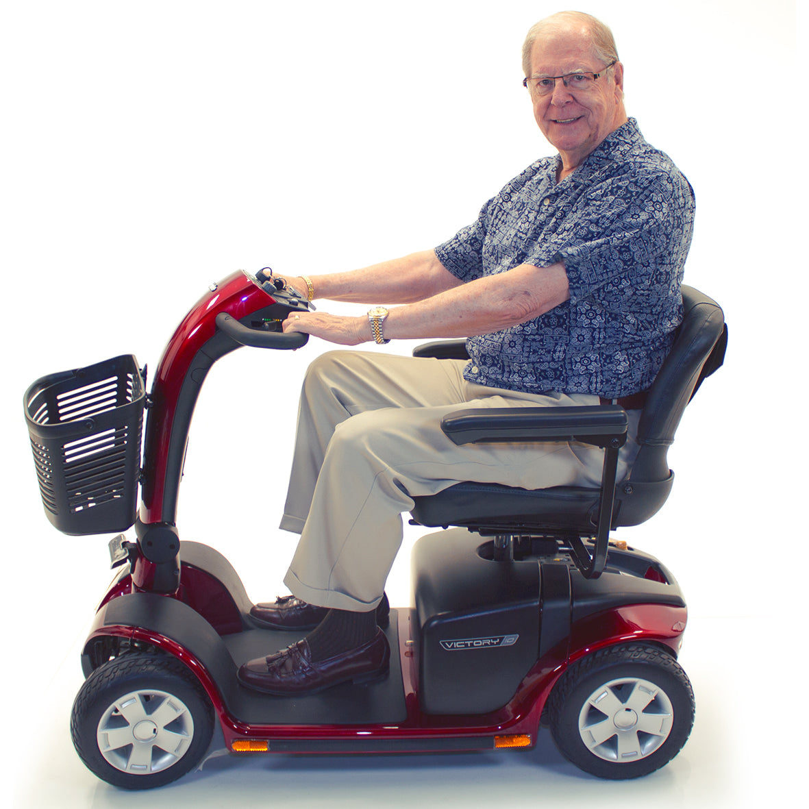 Pride SC710 Victory 10 4-Wheel Power Mobility Scooter with EZ Turn Technology