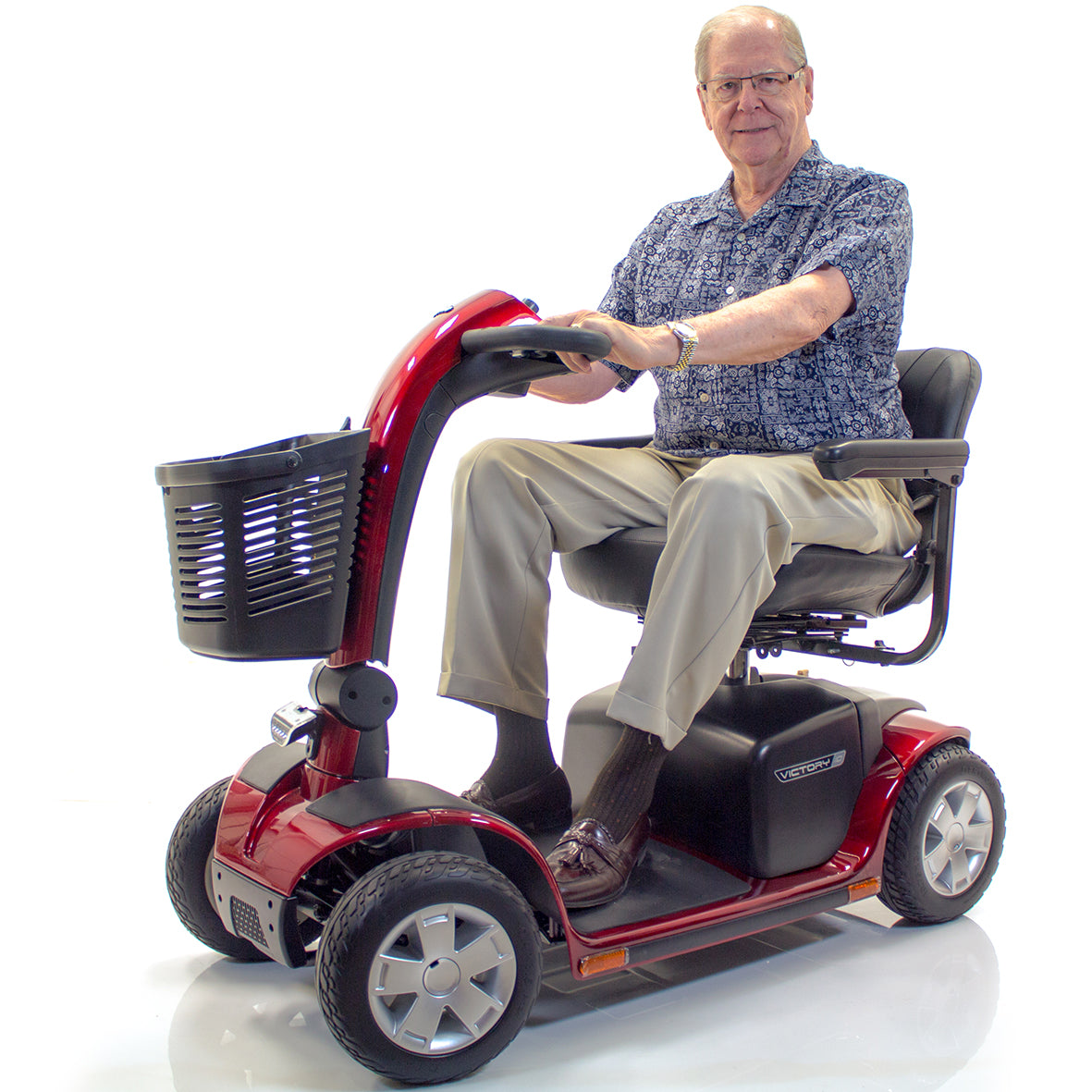 Pride SC710 Victory 10 4-Wheel Power Mobility Scooter with EZ Turn Technology