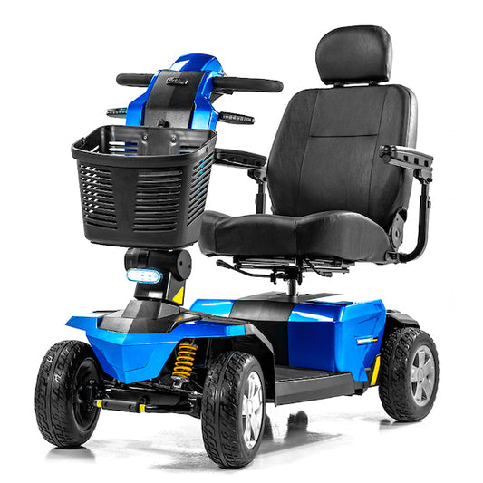 Scooter de mobilité robuste Victory LX Sport (bleu véritable) - Modèle boîte ouverte