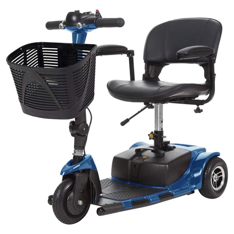 Vive Health 3-Wheel Lightweight Travel Mobility Scooter