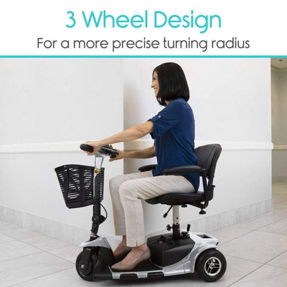Vive Health 3-Wheel Lightweight Travel Mobility Scooter