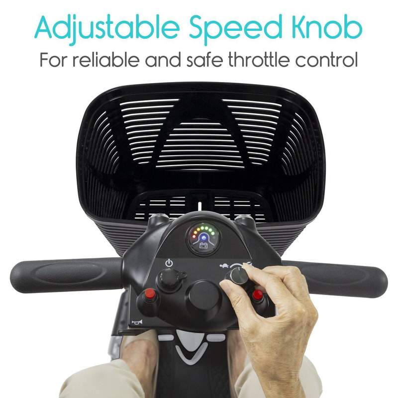 Vive Health 3-Wheel Lightweight Travel Mobility Scooter