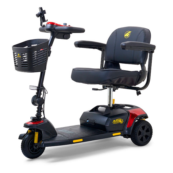 Golden GB121C-SHZ-Buzzaround XL 3 Wheel Heavy Duty Full Suspension Travel Mobility Scooter