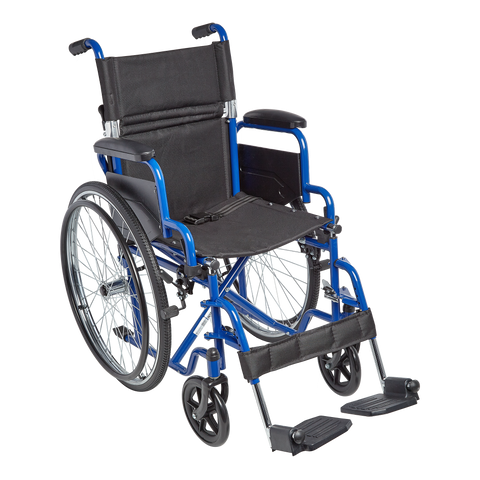 Ziggo Manual Wheelchair - Large ( Blue )