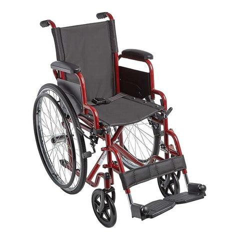 Ziggo Manual Wheelchair - Medium ( Red )