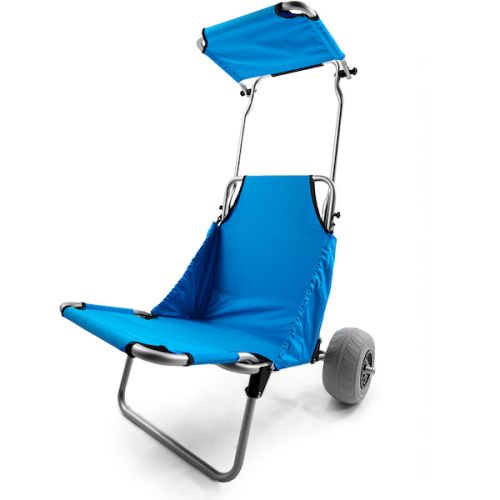 Challenger Mobility Folding Beach Chair with Plastic Wheels