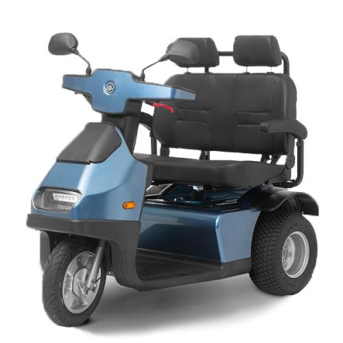 Afikim-Afiscooter® S3 -FTS368- 33" Dual Seat Heavy Duty 3-Wheel Mobility Scooter