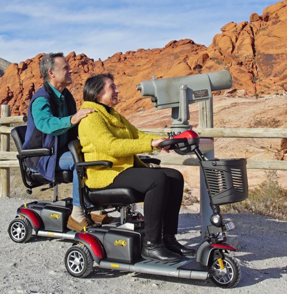 Golden Technologies BuzzAround EX 3 Wheel Travel Scooter (lifestyle)