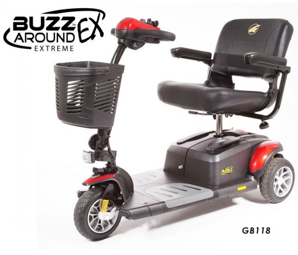 Golden Technologies BuzzAround EX 3 Wheel Travel Mobility Scooter