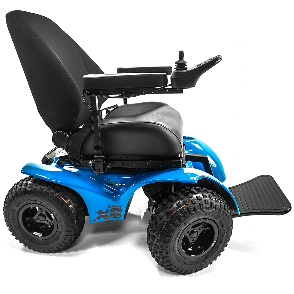 Extreme X8 All Terrain Power Chair - Padded Seat & Armrests