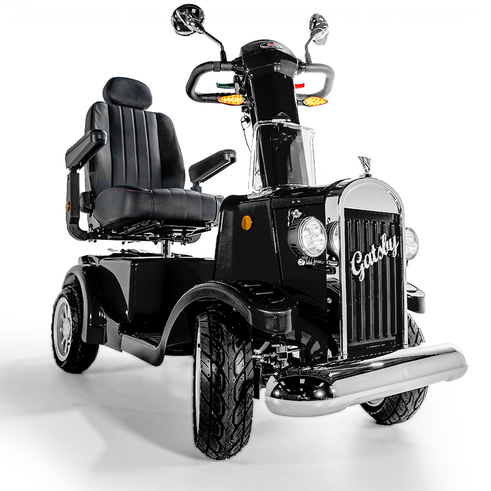 Gatsby X Vintage Heavy Duty Mobility Scooter in Black | Electric Scooters for Adults | Top Mobility